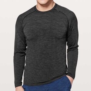 Lululemon Metal Vent Tech Long Sleeve Shirt Mens Medium Deep Coal Black Training